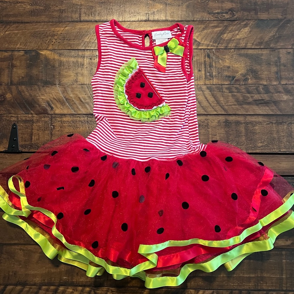 Size 6 Watermelon princess costume